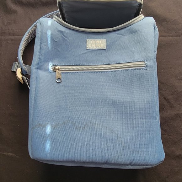 June Shine Insulated Cooler Backpack Marine Blue Adjustable Straps - Picture 3 of 5